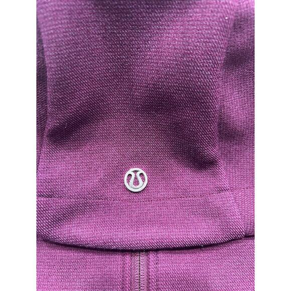 Lululemon Women’s City Softshell Full Zip Jacket Tweed Plum Purple Sz 4 - Picture 12 of 15